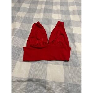 Shein Women Sexy Red Halter Top‎ L